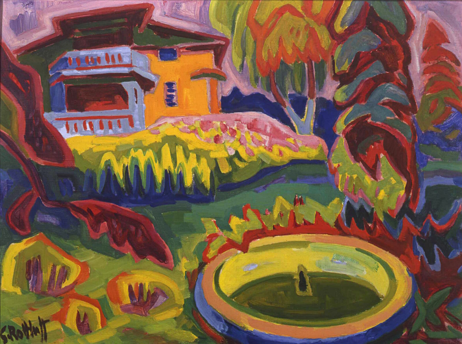 Karl Schmidt-Rottluff, Hannas Garten, 1951