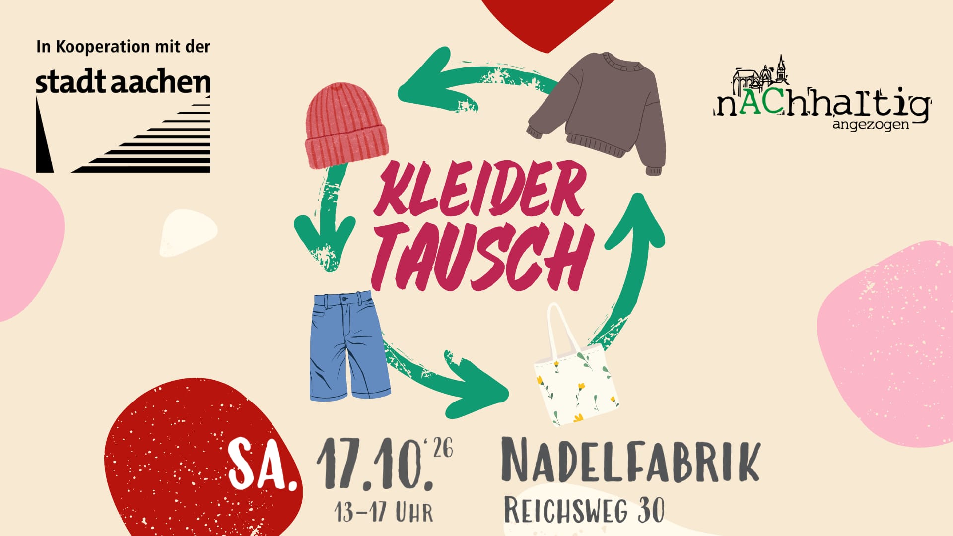 Kleidertausch in der Nadelfabrik.