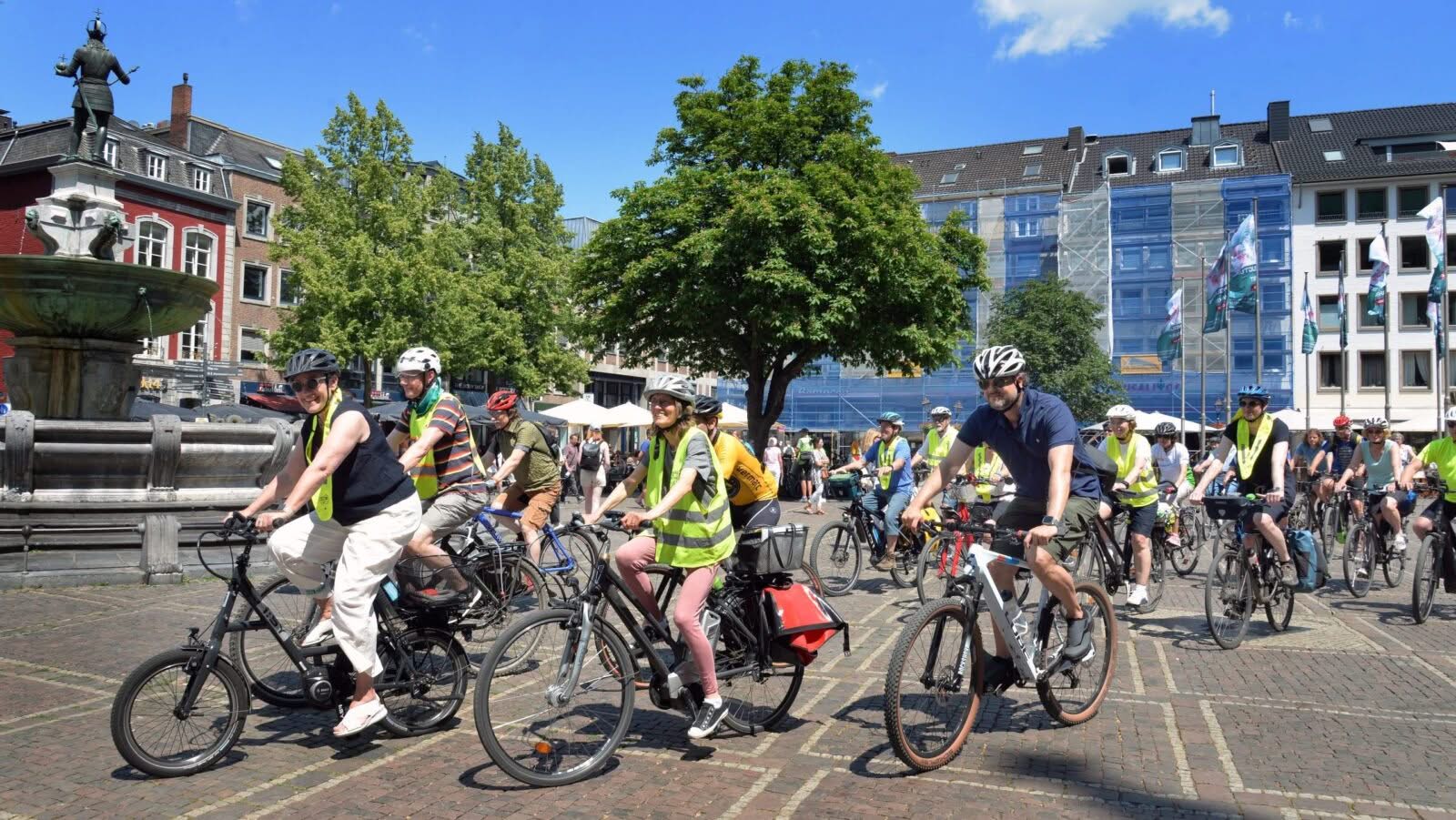 Fahrradtour zu Sharing-Angeboten in Aachen.