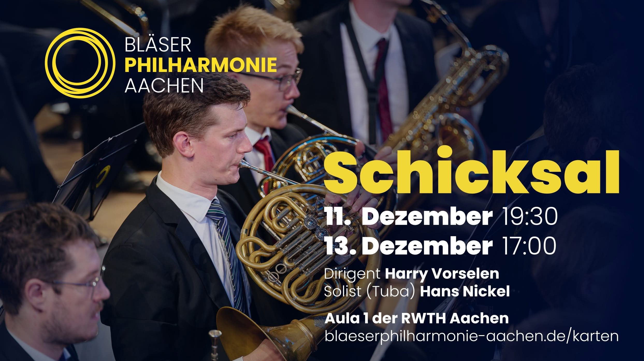 Winterkonzerte der Blaeserphilharmonie Aachen.