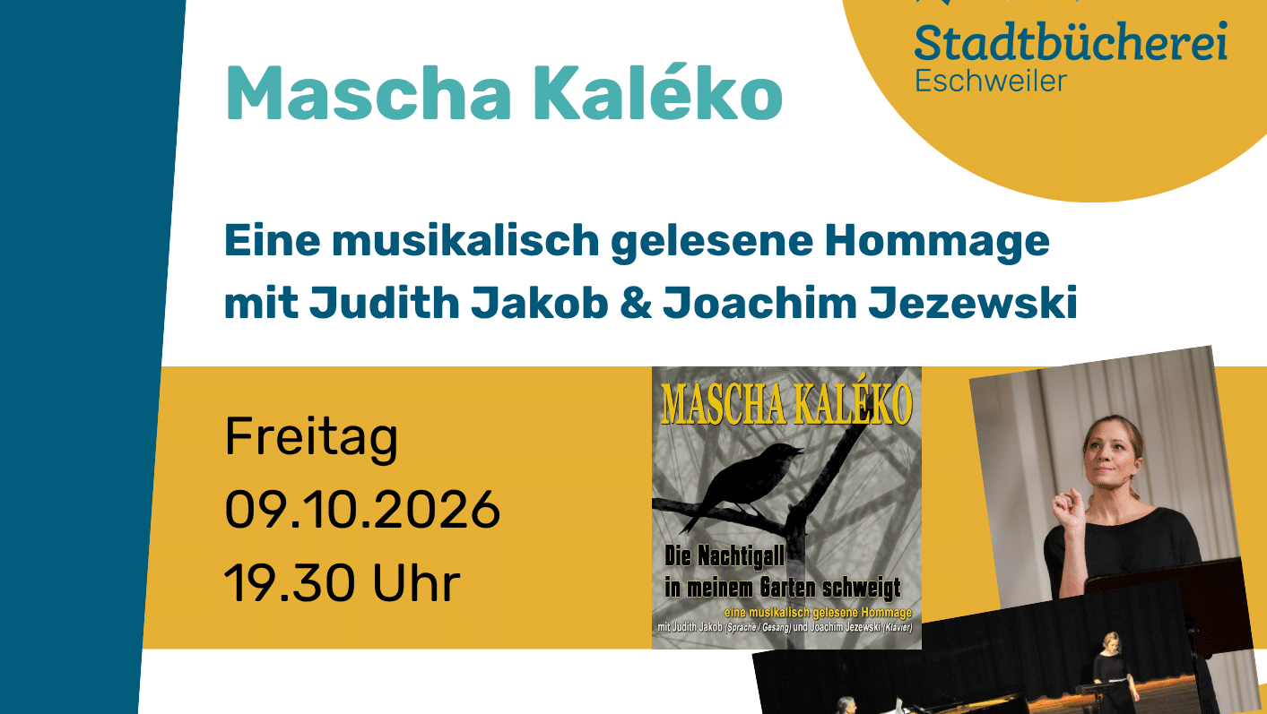 Mascha Kaleko – eine musikalisch gelesene Hommage.