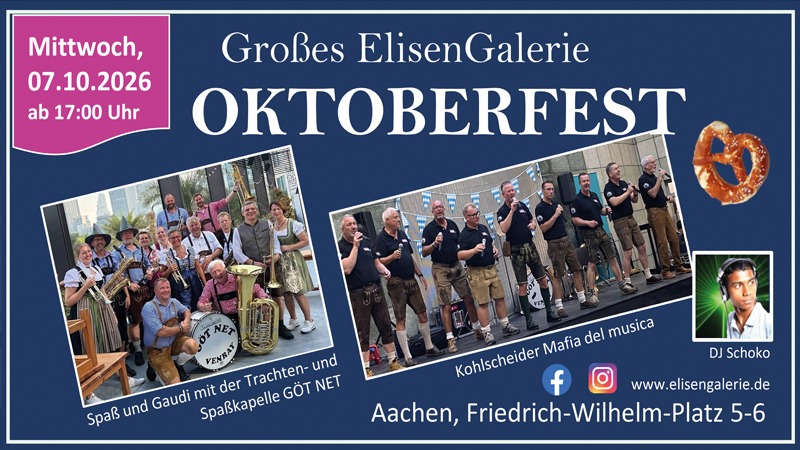 ElisenGalerie. „Großes Oktoberfest“. Feierabend-Treff.