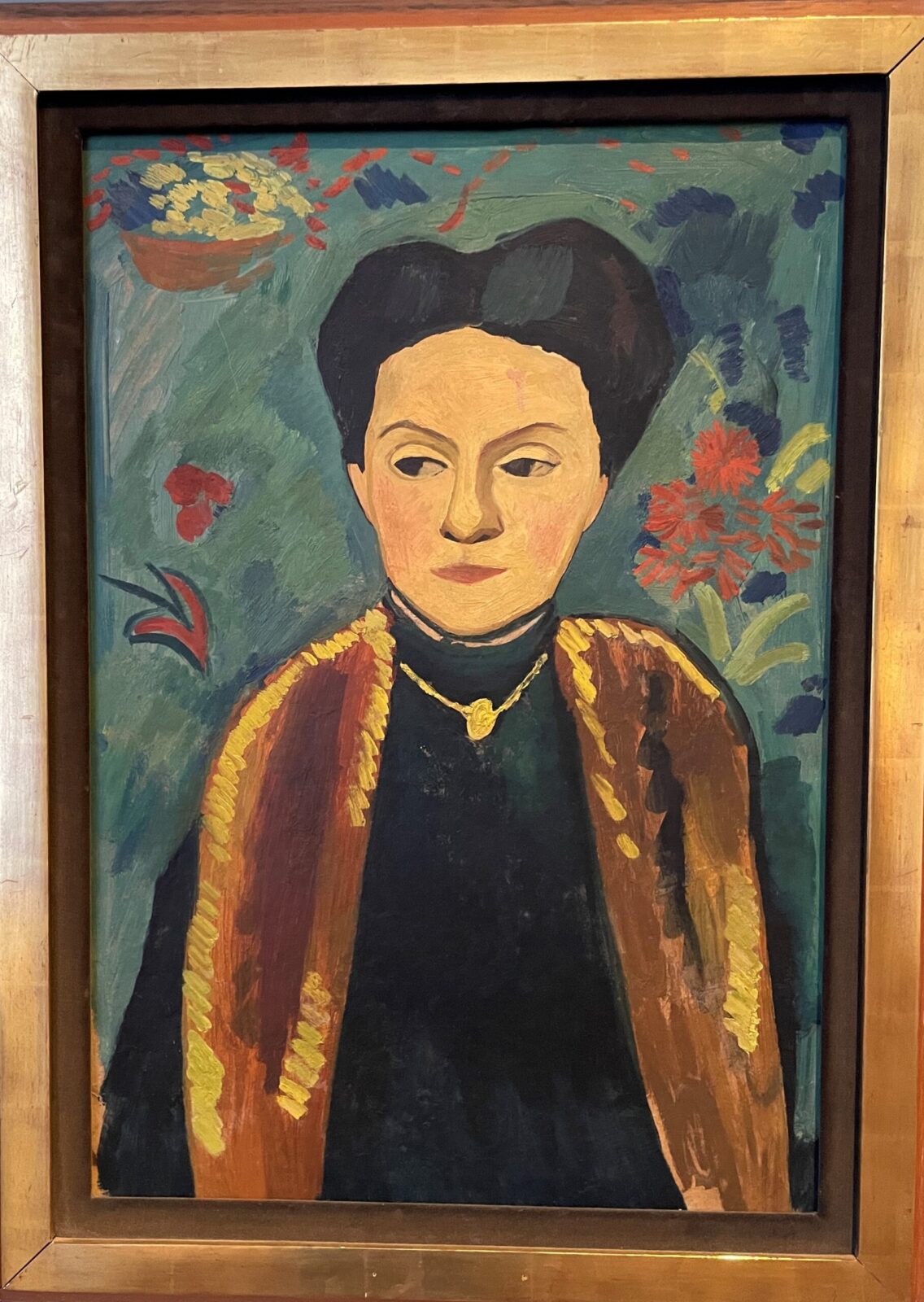 August Macke, Porträt von Sophie Gerhardt, 1913